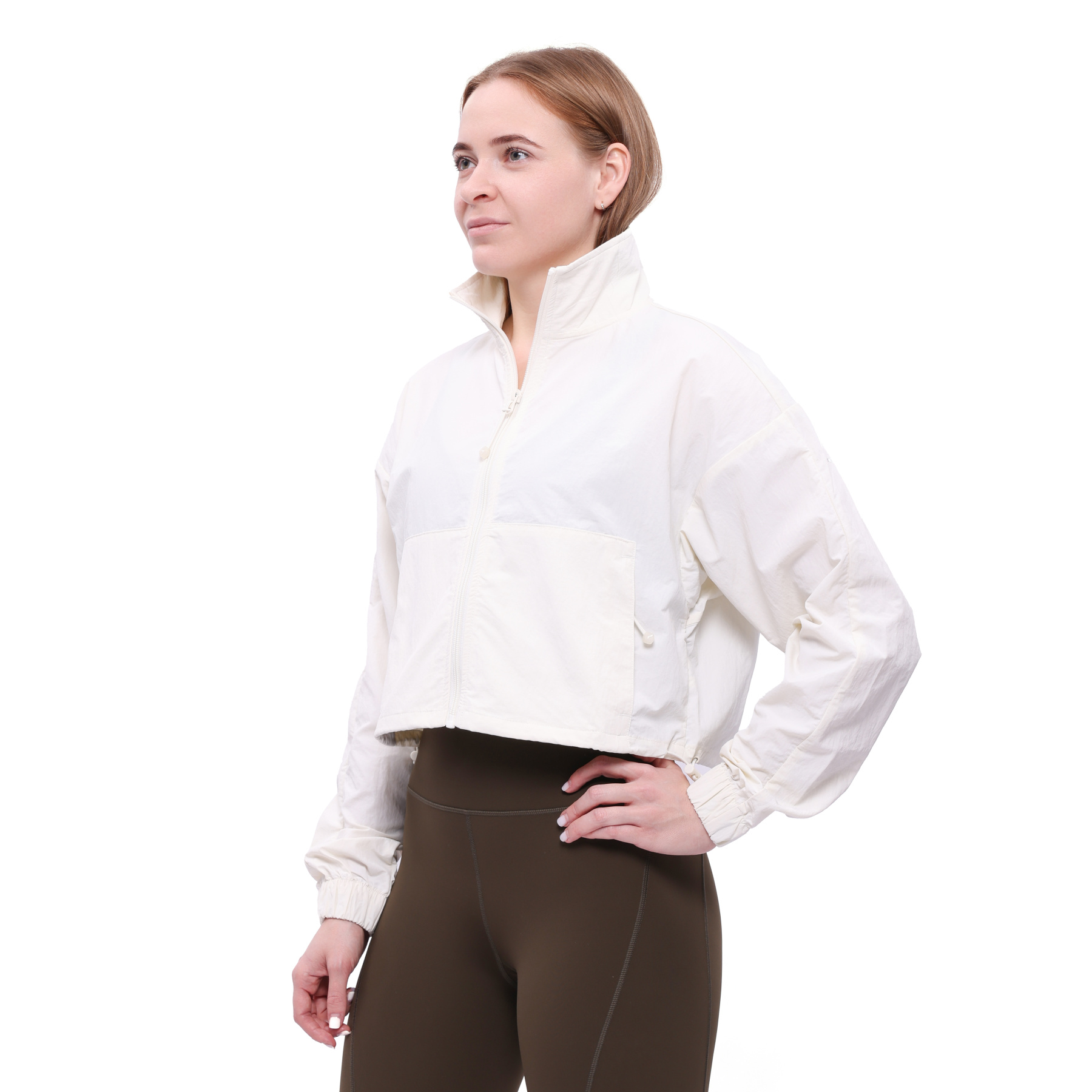 AJDV374-1 Куртка Yoga Молочный